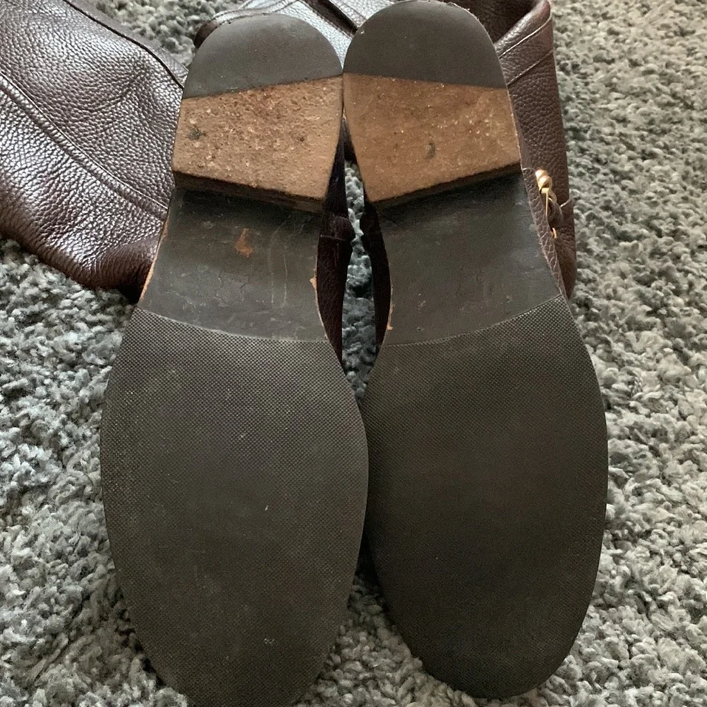 Tory Burch Logo Riding Boots - Picture 10 of 10